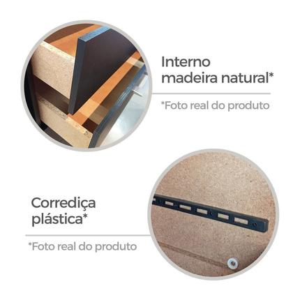 Imagem de Cômoda para Quarto com 5 Gavetas Aruba