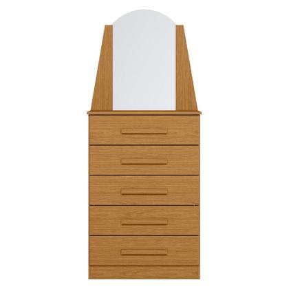 Imagem de Cômoda Para Quarto Com Penteadeira Laris A02 Cinamomo - Mpozenato