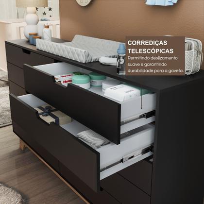 Imagem de Cômoda para Quarto Infantil 10 Gavetas 100% Mdf Alice