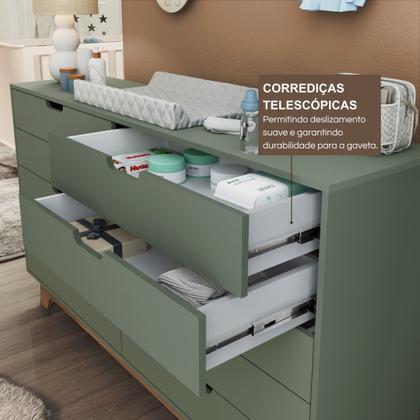 Imagem de Cômoda para Quarto Infantil 10 Gavetas 100% Mdf Alice