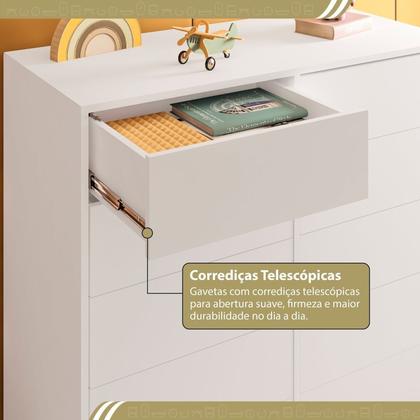 Imagem de Cômoda para Quarto Infantil 10 Gavetas Melinda