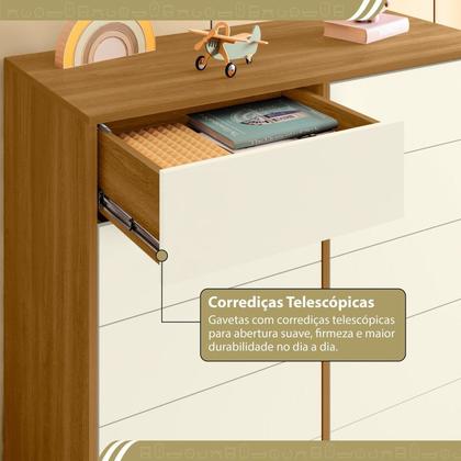 Imagem de Cômoda para Quarto Infantil 10 Gavetas Melinda
