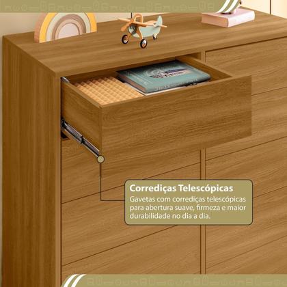 Imagem de Cômoda para Quarto Infantil 10 Gavetas Melinda