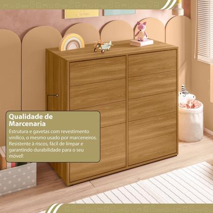 Imagem de Cômoda para Quarto Infantil 10 Gavetas Melinda