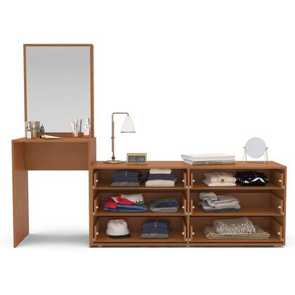 Imagem de Cômoda Penteadeira 6 Gavetas com Espelho Porto