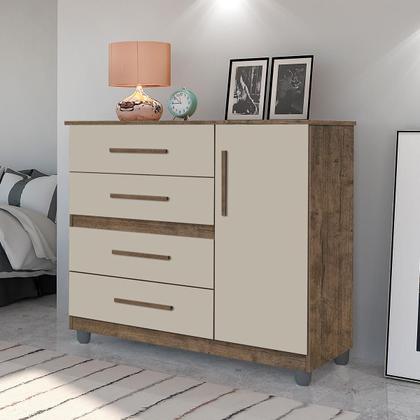Imagem de Comoda Prata Mizza Decor - Armário para quarto
