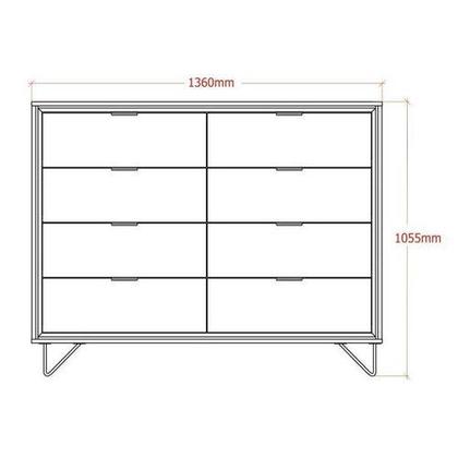 Imagem de Cômoda Premium Branco Lukaliam Móveis