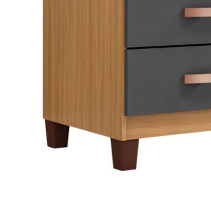 Imagem de Cômoda Quarto Casal Solteiro Adulto Infantil 5 Gavetas Grandes Madeira