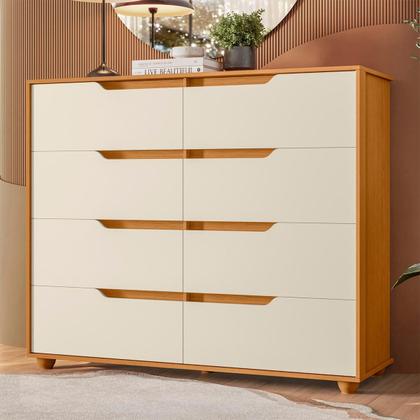 Imagem de Cômoda Quarto Doble com 8 Gavetas e Pés