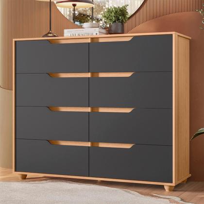 Imagem de Cômoda Quarto Doble com 8 Gavetas e Pés