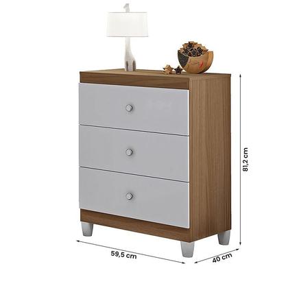 Imagem de Comoda Quarto Infantil Gutti com 3 Gavetas