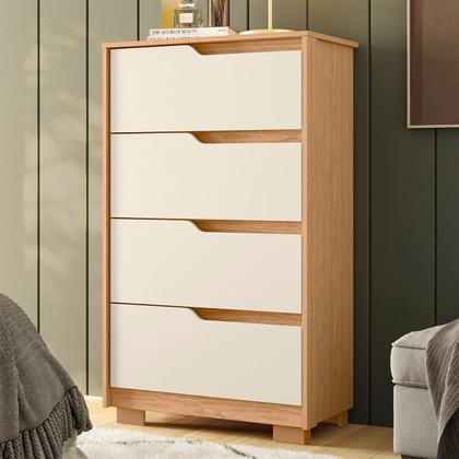 Imagem de Cômoda Quarto Sole com 4 Gavetas e Pés