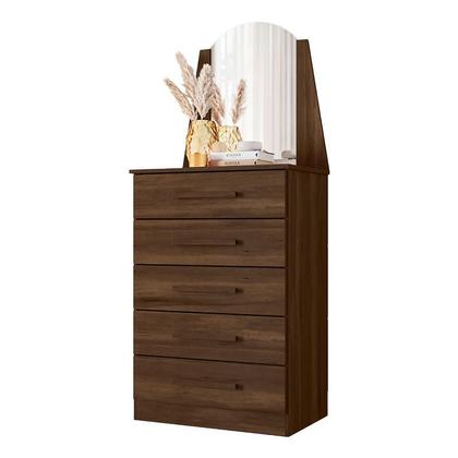 Imagem de Cômoda Quarto Veneza com 5 Gavetas e Espelho