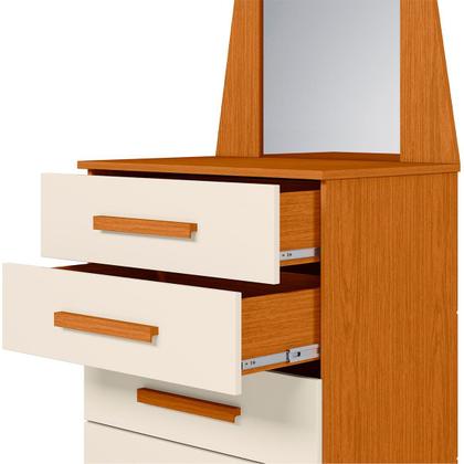 Imagem de Cômoda Quarto Veneza com 5 Gavetas e Espelho