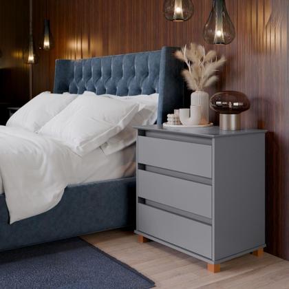 Imagem de Comoda Roupa Quarto Bebe Casal Sapateira 3 Gaveteiro Retrô