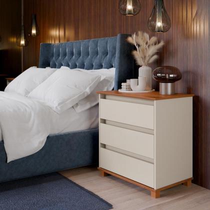 Imagem de Comoda Roupa Quarto Bebe Casal Sapateira 3 Gaveteiro Retrô