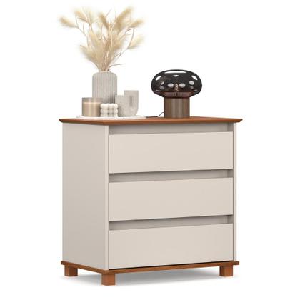 Imagem de Comoda Roupa Quarto Bebe Casal Sapateira 3 Gaveteiro Retrô