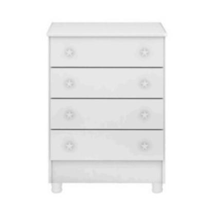 Imagem de Cômoda Roupas Quarto Infantil Bebê 4 Gavetas Doce Sonho Cod.777