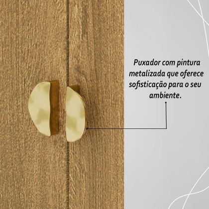 Imagem de Cômoda Roupeiro Com Espelho 2 Portas 4 Gavetas Cristal