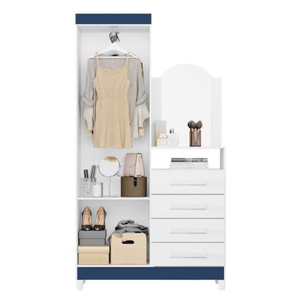 Imagem de Comoda Roupeiro Com Espelho Tokyo Azul