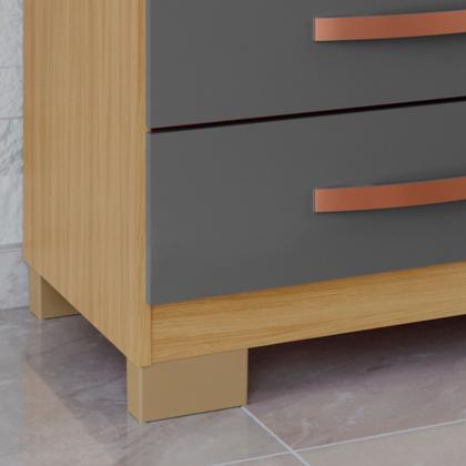 Imagem de Cômoda Sapateira 1 Porta 4 Gavetas Itapema