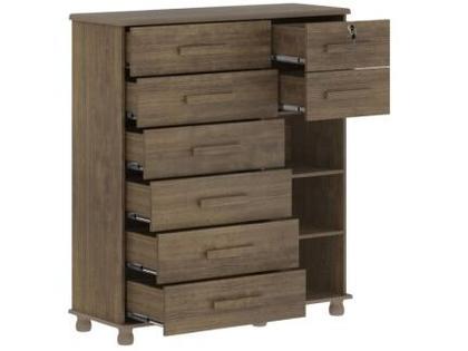 Imagem de Cômoda Sapateira 1 Porta 8 Gavetas Móveis Lanza