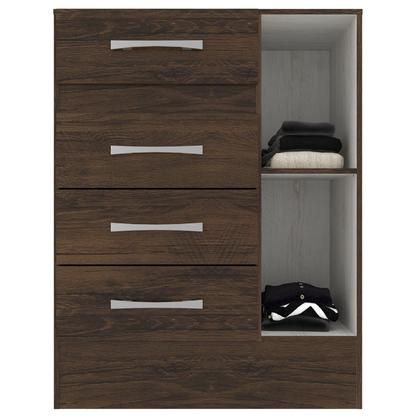 Imagem de Cômoda Sapateira 4 Gavetas 1 Porta