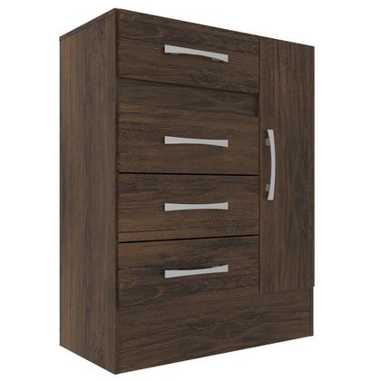 Imagem de Cômoda Sapateira 4 Gavetas 1 Porta