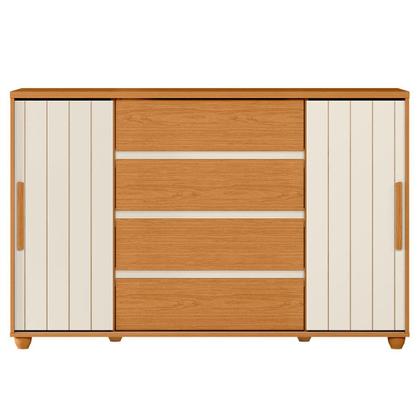 Imagem de Cômoda Sapateira Grande 4 Gavetas 2 Portas Flex Evidência