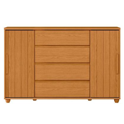 Imagem de Cômoda Sapateira Grande 4 Gavetas 2 Portas Flex Evidência