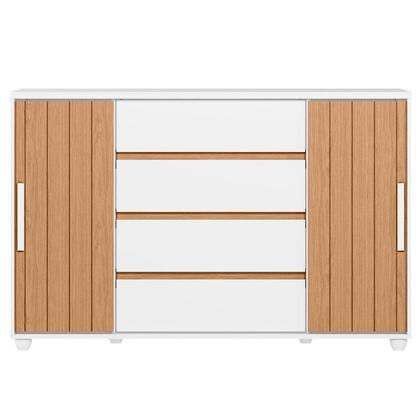 Imagem de Cômoda Sapateira Grande 4 Gavetas 2 Portas Flex Evidência