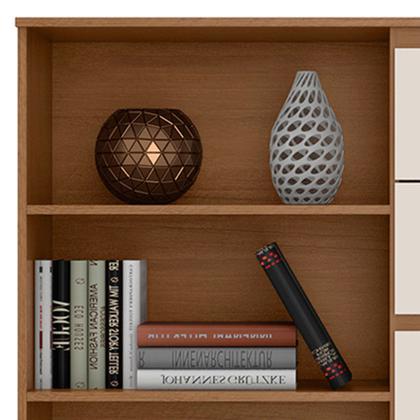 Imagem de Cômoda Sapateira para Quarto 2 Portas 4 Gavetas Lisa