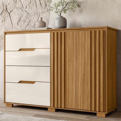 Imagem de Cômoda Sapateira Texas Freijó Off White - Moval