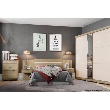 Imagem de Cômoda Solteiro 1112 c/ 2 Portas e 3 Gavetas Legno - Carraro