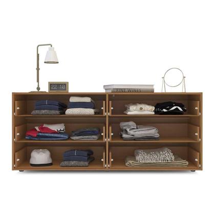 Imagem de Cômoda Solteiro Lisboa c/ 6 Gavetas Branco - Politorno