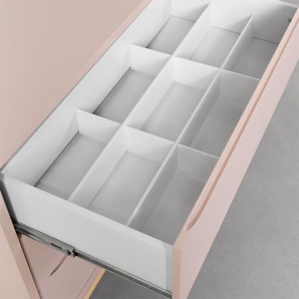 Imagem de Cômoda Theo 1 Porta com Pés Square Natural - Rosa