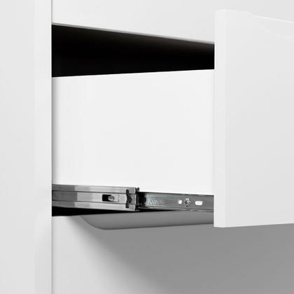 Imagem de Cômoda Theo 6 Gavetas com Pés Square Mel  Branco Fosco