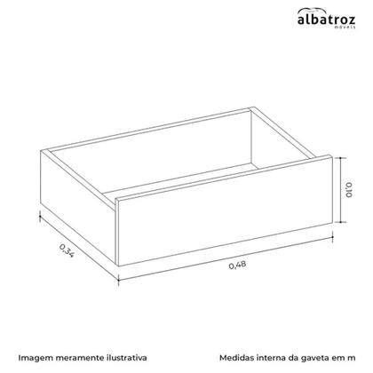 Imagem de Cômoda Turquesa 1 Porta e 4 Gavetas - Móveis Albatroz