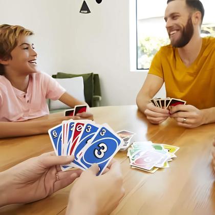 Imagem de COMP Jogo Uno Cartas Baralho Caiu Perdeu Torre De Mesa Tabuleiro Original Clássico - Mattel Pais & Filhos