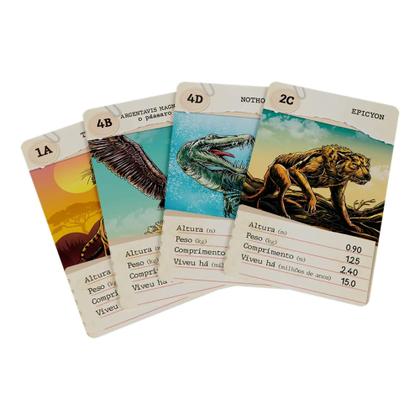 Imagem de COMP Kit 2 Jogos Super Trunfo Grow Animais Selvagens + Feras Extintas com 32 Cartas Cada