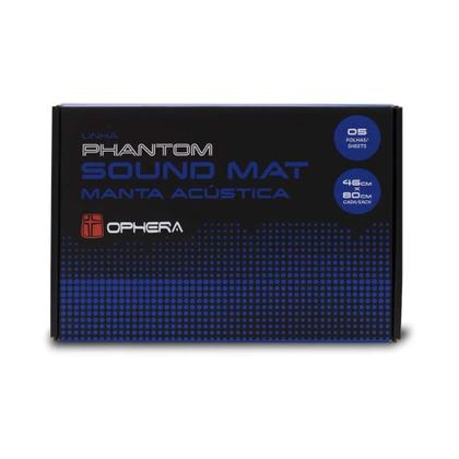 Imagem de COMP Kit Isolamento Acústico Veicular Ophera: 5 Mantas 46x80cm + Par Anel Phantom Sound Rings 6,5"