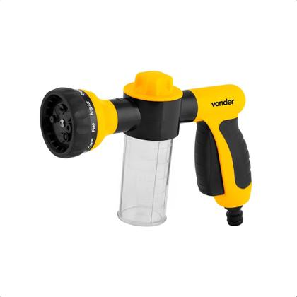 Imagem de COMP Kit Mangueira Vonder 20m c/ Esguicho Simples + Esguicho 8 Funções Lock On p/ Jardim