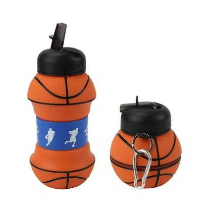 Imagem de COMP Kit Mochila Infantil 3D Bola Knicks + Garrafa Dobrável 550ml Futebol e Magia