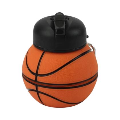 Imagem de COMP Kit Mochila Infantil 3D Bola Knicks + Garrafa Dobrável 550ml Futebol e Magia
