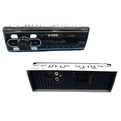 Imagem de COMP Kit Som Automotivo com Rádio H-Tech HT-1023 + 2 Pares de Alto-Falantes Leson JB5 Flex 5" 110W