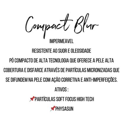 Imagem de Compact Blur Bege Fps 65 Pó Compacto Cosmobeauty