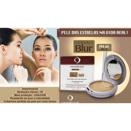 Imagem de Compact Blur Fps65 Bege Pó Compacto Cosmobeauty 12g
