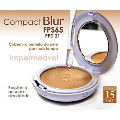 Imagem de Compact Blur Fps65 Bege Pó Compacto Cosmobeauty 12g