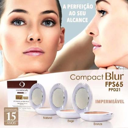 Imagem de Compact Blur Fps65 Bege Pó Compacto Cosmobeauty 12g