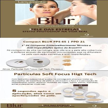 Imagem de Compact Blur Fps65 Bege Pó Compacto Cosmobeauty 12g